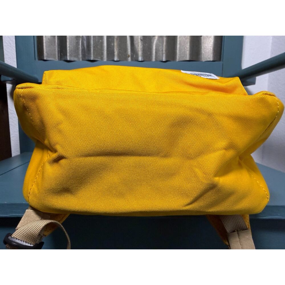American Tourister UpBeat Backpack Yellow Canvas School Commute Bag Retro Travel - Picture 6 of 11